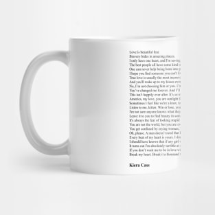 Kiera Cass Quotes Mug